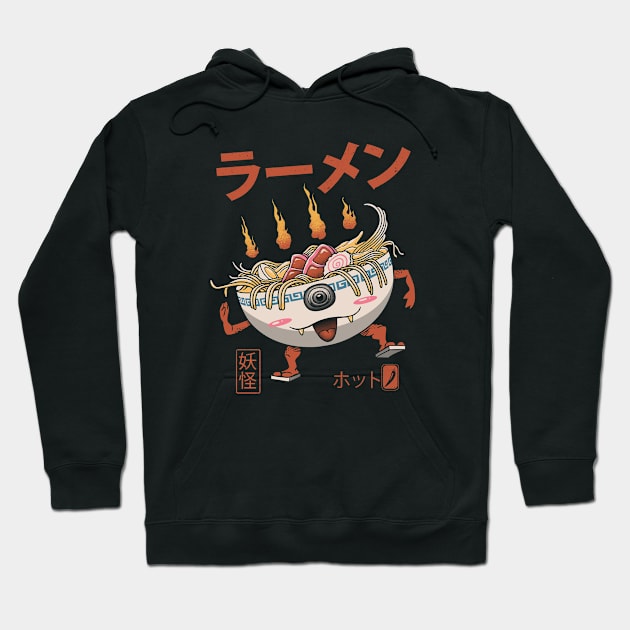 Yokai Ramen Hoodie by Vincent Trinidad Art